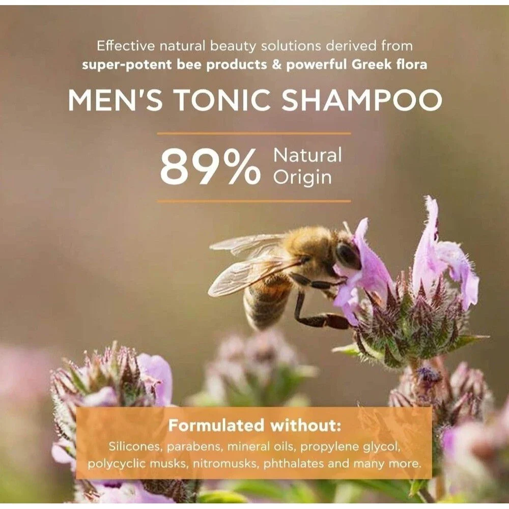 APIVITA Men's Tonic Shampoo Thinning Hair Loss Rosemary 8.45 oz 2 Pack NEW
